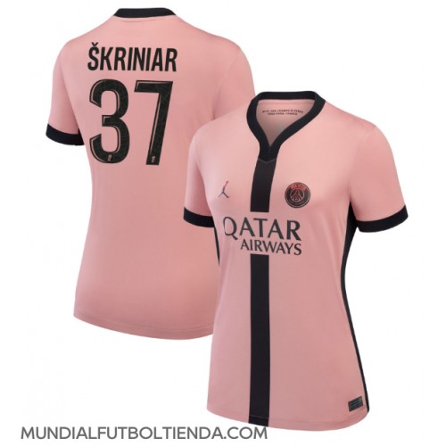 Camiseta Paris Saint-Germain Milan Skriniar #37 Tercera Equipación Replica 2024-25 para mujer mangas cortas